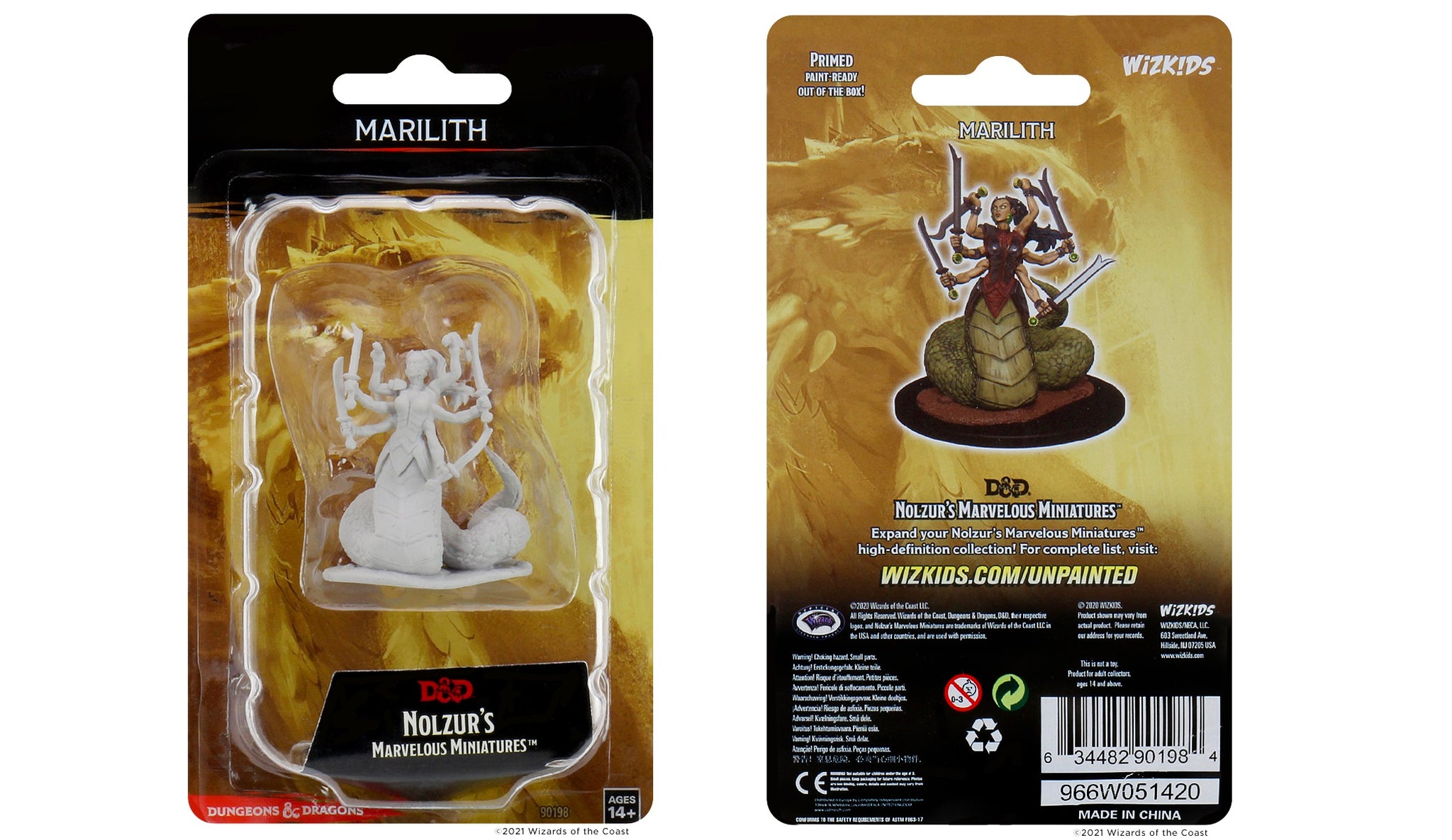 DND Unpainted Minis WV12.5 Marilith