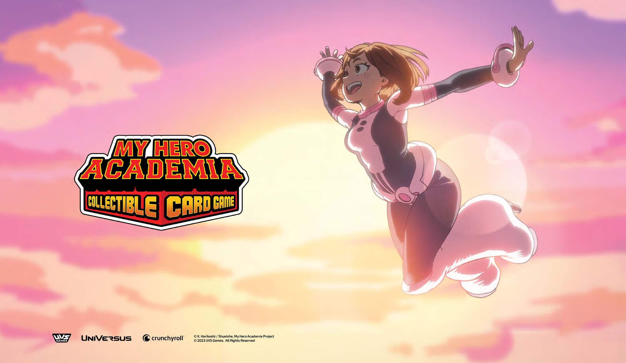 My Hero Academia Ccg Jet Burn Ochaco Playmat