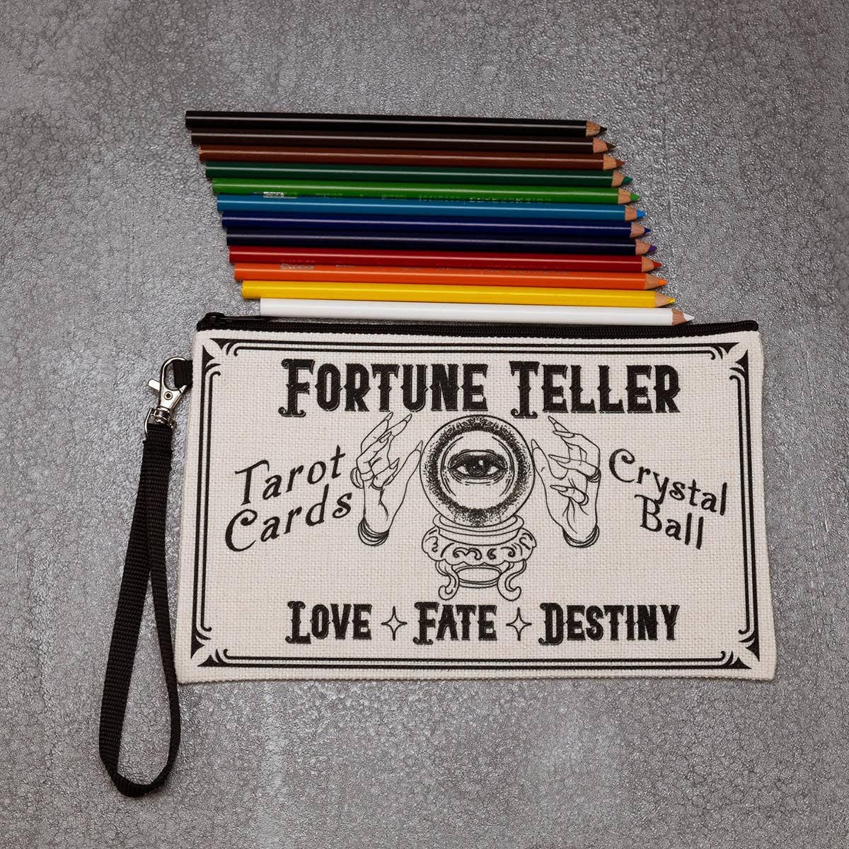 Fortune Teller Large Zippered Pouch