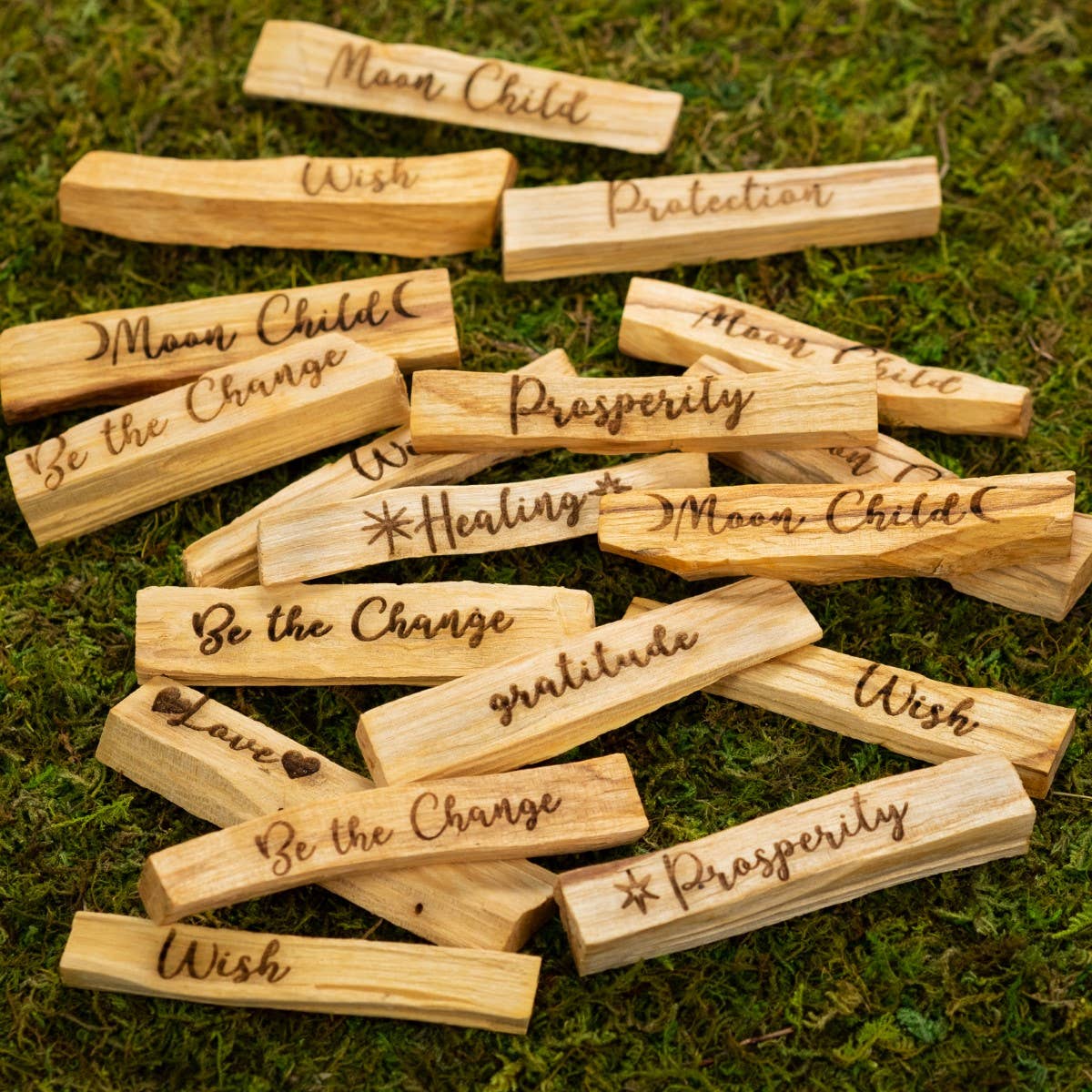 Engraved Palo Santo Sticks - Moon Child