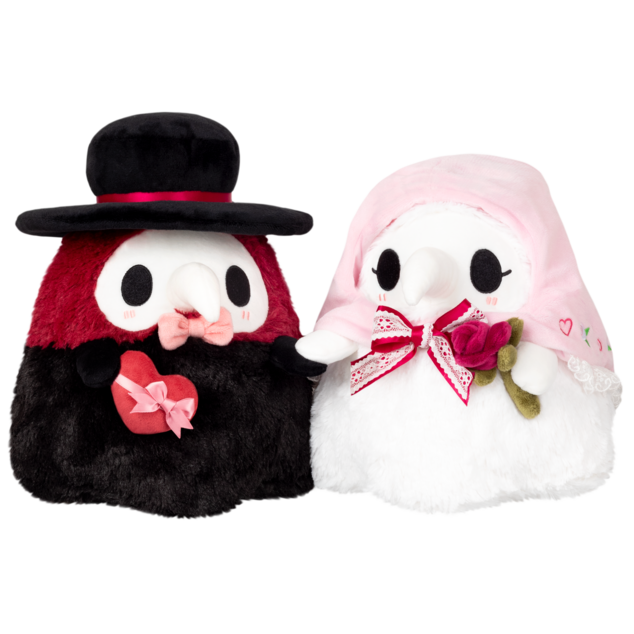 Mini Squishable Valentines Plague Doctor & Nurse Set